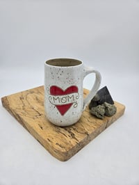 Image 1 of White Mom Heart Mug