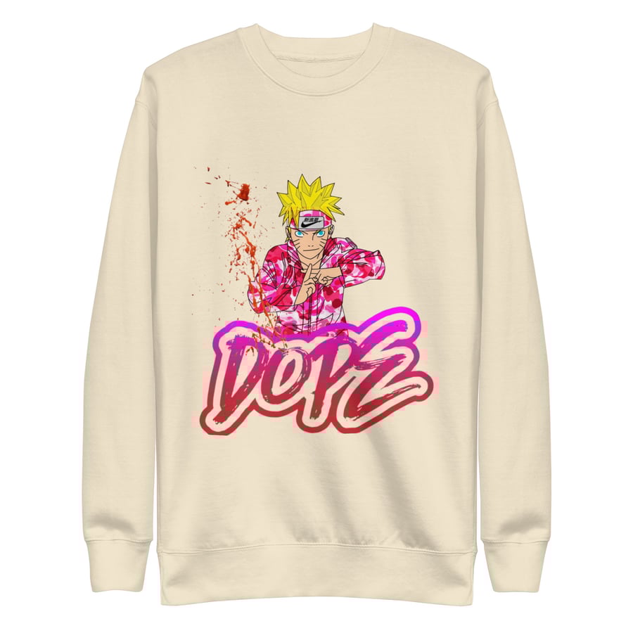 Image of Naruto Uzumaki Anime Dope Graphic Print Sweatshirt