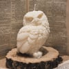 Library Guardian - Owl Shaped Soy Wax Pillar Candle