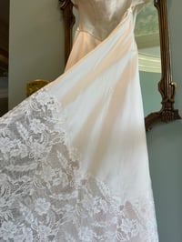 Image 14 of 1950s Champagne Lace Gown