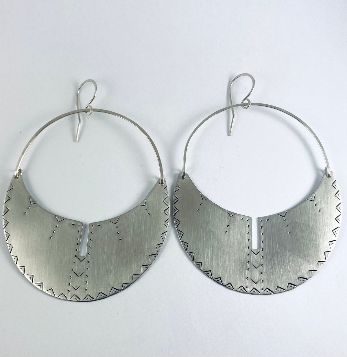 Image of Sterling Silver Athena Hoops