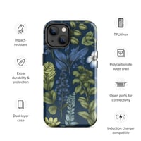 Image 24 of Art Nouveau Inspired Blue Boho Floral Tough Case for iPhone®