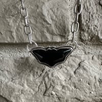 Image 1 of Obsidian Bat Necklace
