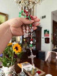 Image 4 of Rosario de San Benito (Glass beads stainless silver) 💗