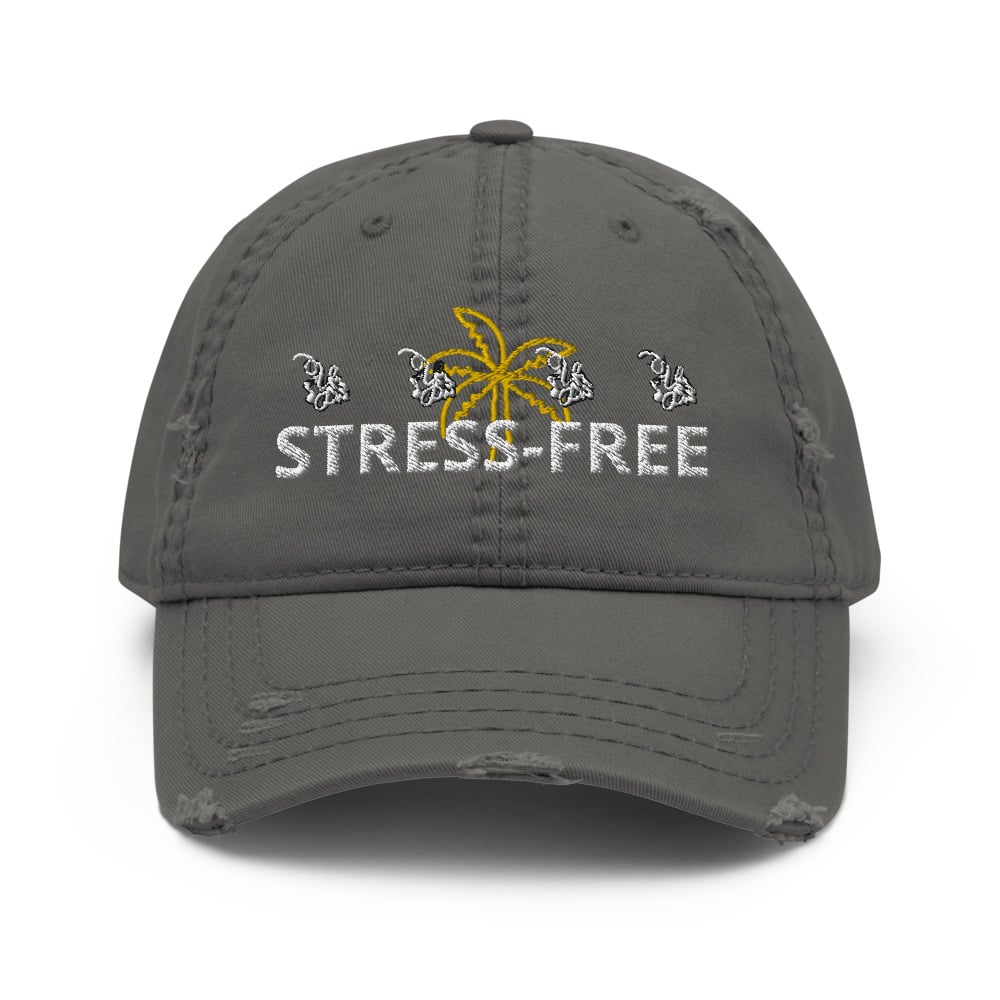 Image of YStress Exclusive Distressed Stress-Free Hat (Gold)