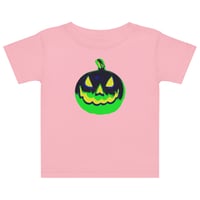 Image 1 of Baby jersey t-shirt - Jack O Lantern Vintage Green-Black