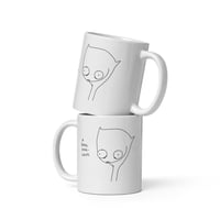Image 3 of White glossy mug over-lover
