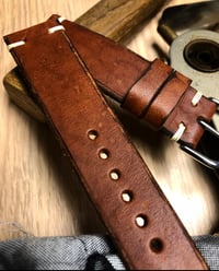 Image 4 of Heritage Calfskin Distressed Watch Strap