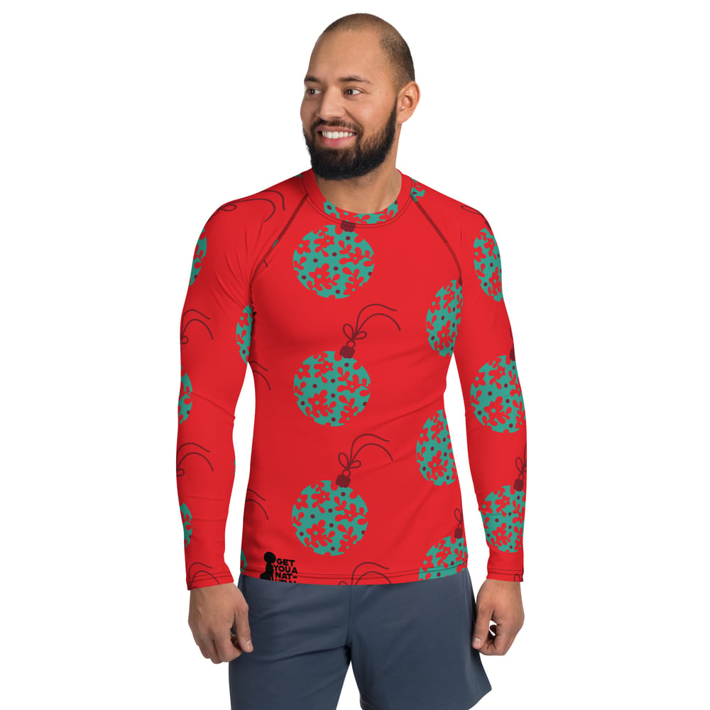 Image of Christmas Balls Men's Rash Guard