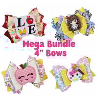 One Size Bows Collection 4” Set of 12