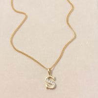 Image 2 of Letter “S” Necklace