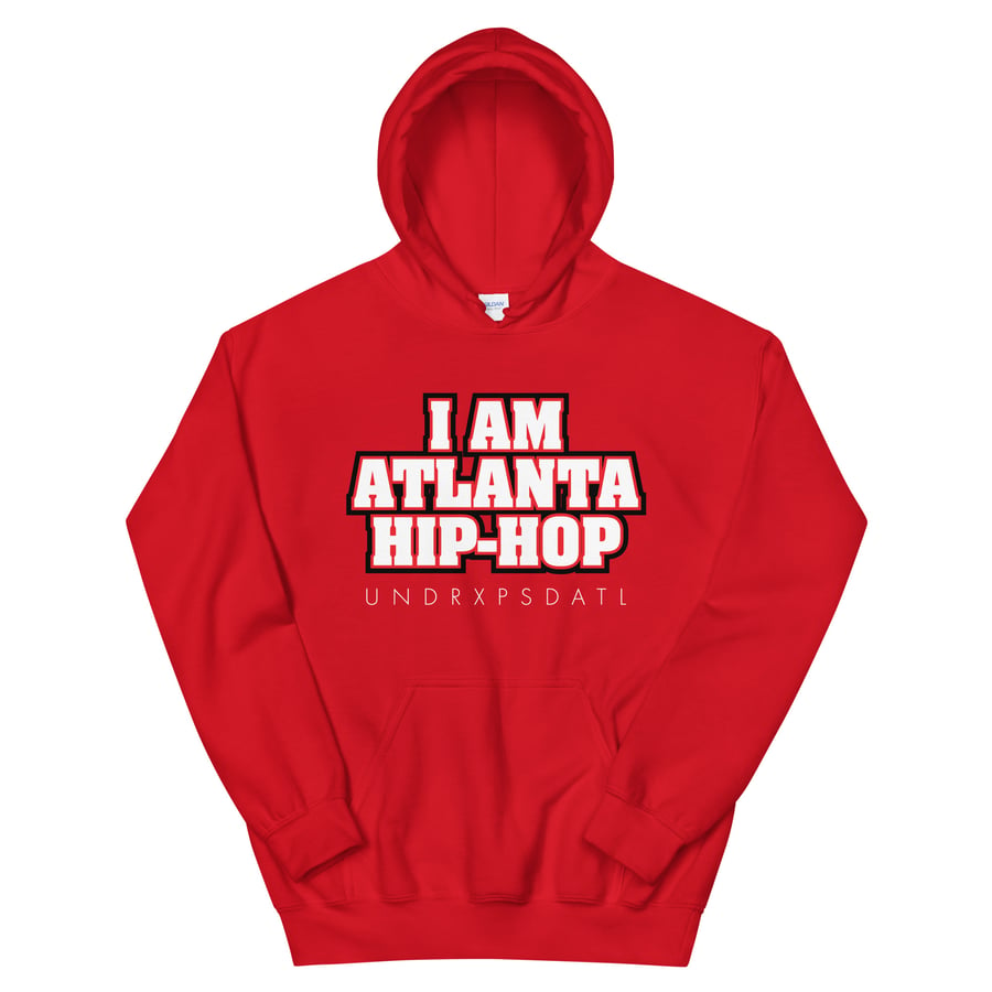 Image of "I Am Atlanta Hip-Hop" Unisex Hoodie (Red)