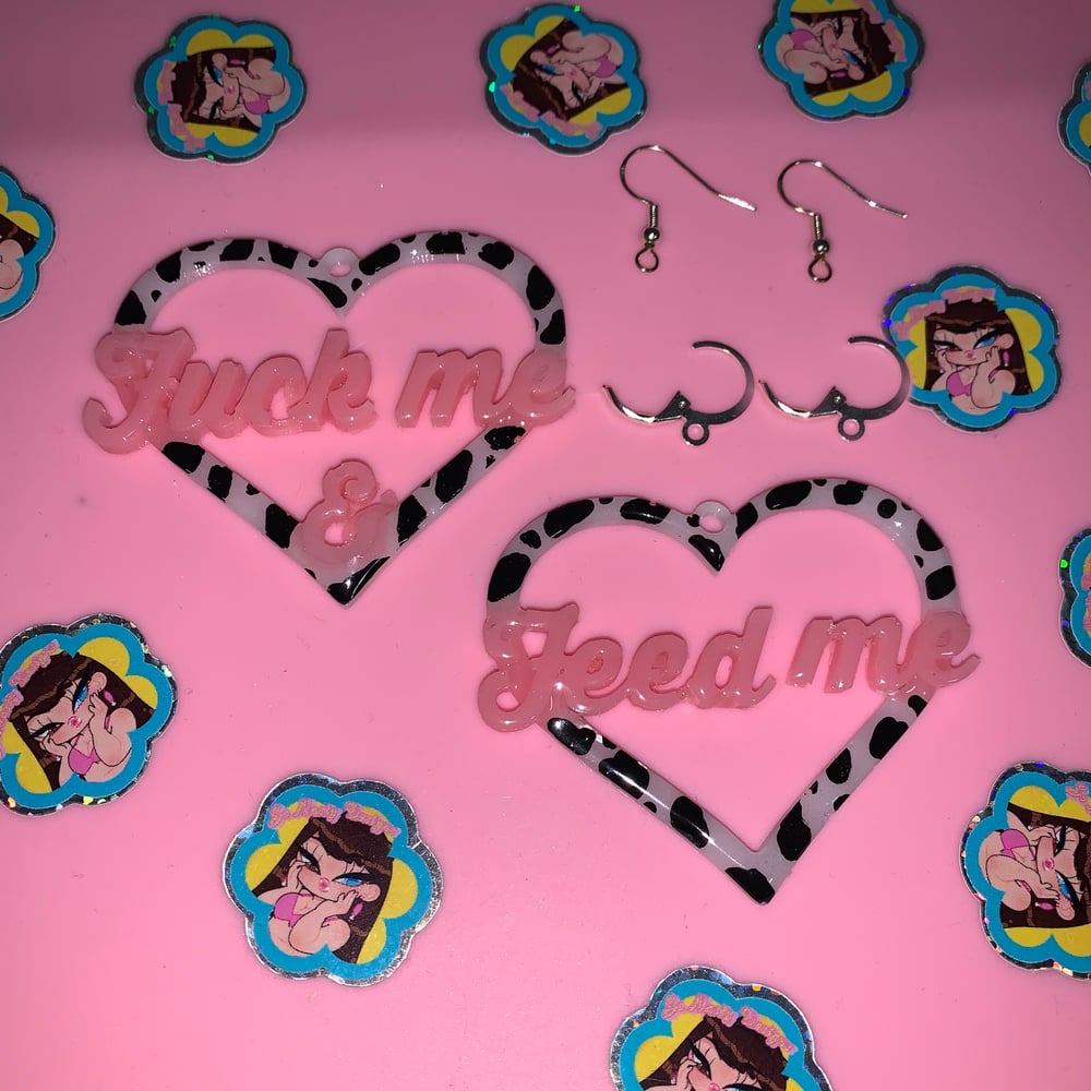 Image of Fuck Me & Feed Me Earrings