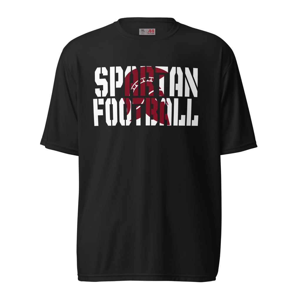Spartan Football Block Letters performance T