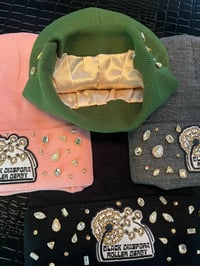 Image 2 of WC Satin Lined Rhinestone Beanies