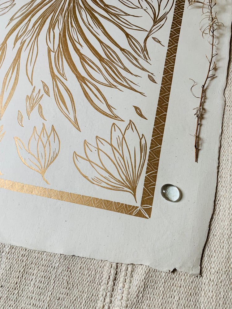 Image of Phoenix on cream hemp