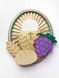 Image 2 of Grape, Bread and wheat Embelishments-Communion/Baptism Collection