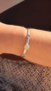 Image 2 of Sea Glass and  Operculum Cuff