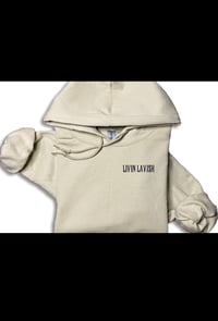 Beige livin lavish hoodie 