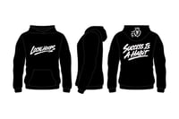 LocalHoops Graffiti Fleece Hoodie - Black/White