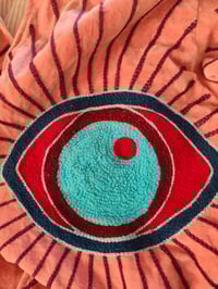 Image 8 of Wanderlust - Velvet evil eye protection jacket - Light pink 6- 14