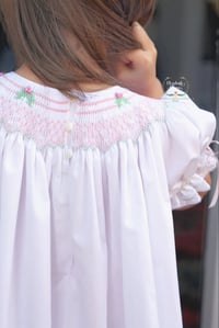 Image 2 of Hand Smocked Holly Berry Bishop 