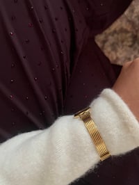 Image 5 of RARE Vintage Bangle Style BULOVA Gold Tone Watch- New in BOX 