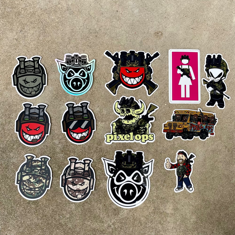 Pixel Ops Monster Halloween Sticker