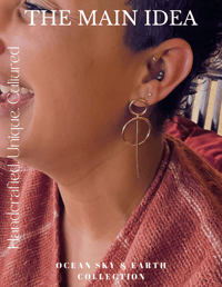 Image 1 of Keris solid brass earrings 