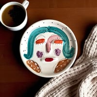 Image 2 of 9” Turquoise Lady Plate