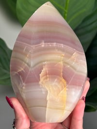 Image 3 of WATERMELON CALCITE FLAME -PAKISTAN- A