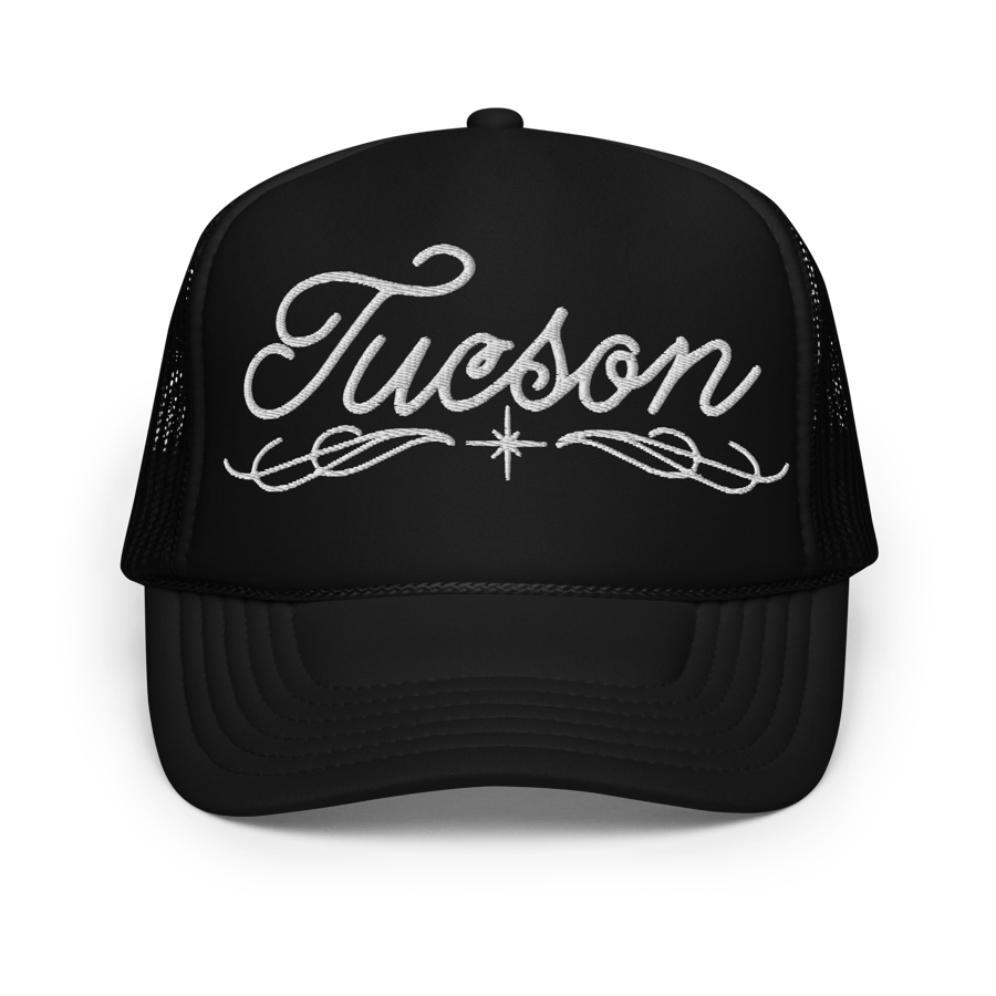 Image of Tucson Cursive Foam trucker hat