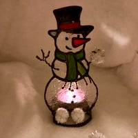 Image 2 of Snowman Candle Holder (d)