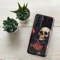 Image 23 of Goth Inspired Baroque Style Painting Skull and Flowers Tough case for Samsung®