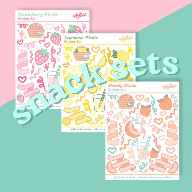 Snacks Sticker Sets