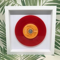 Image 2 of Edwin Starr; H.A.P.P.Y. Radio, Framed 7” red translucent vinyl recordrecord