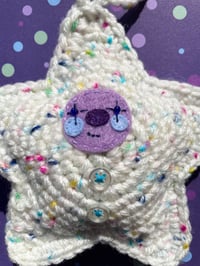 Image 3 of Crochet Clown Ornament Purple