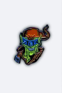Image 1 of The Hobgoblin Who Laughs Pin (Black Metal) 