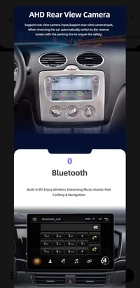 Image 3 of Android HeadUnit CarPlay Ford Focus 2 Mondeo 9 S-Max Galaxy C-Max Sat-Nav BT WIFI