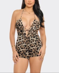 Image 1 of Myrka Cheetha Print Romper