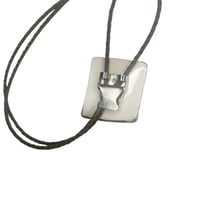 Image 2 of Blue Pattern Porcelain Bolo Tie 