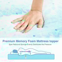 Image 6 of 3 Inch Memory Foam Mattress Topper - With Cooling Technology
