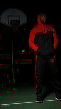 Image 3 of Red/ Black Jumpsuit 