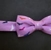 Pink Bats Kids Bow Tie