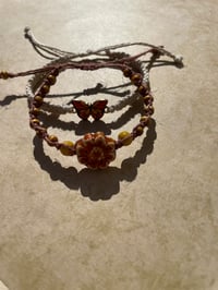 Image 3 of Flower & Butterfly bracelet stack 