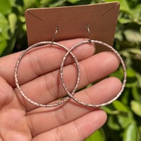 Image 1 of Single Hoop Copper Earrings 🤎