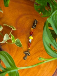 Image 2 of Mushroom Dangle with Carnelian 