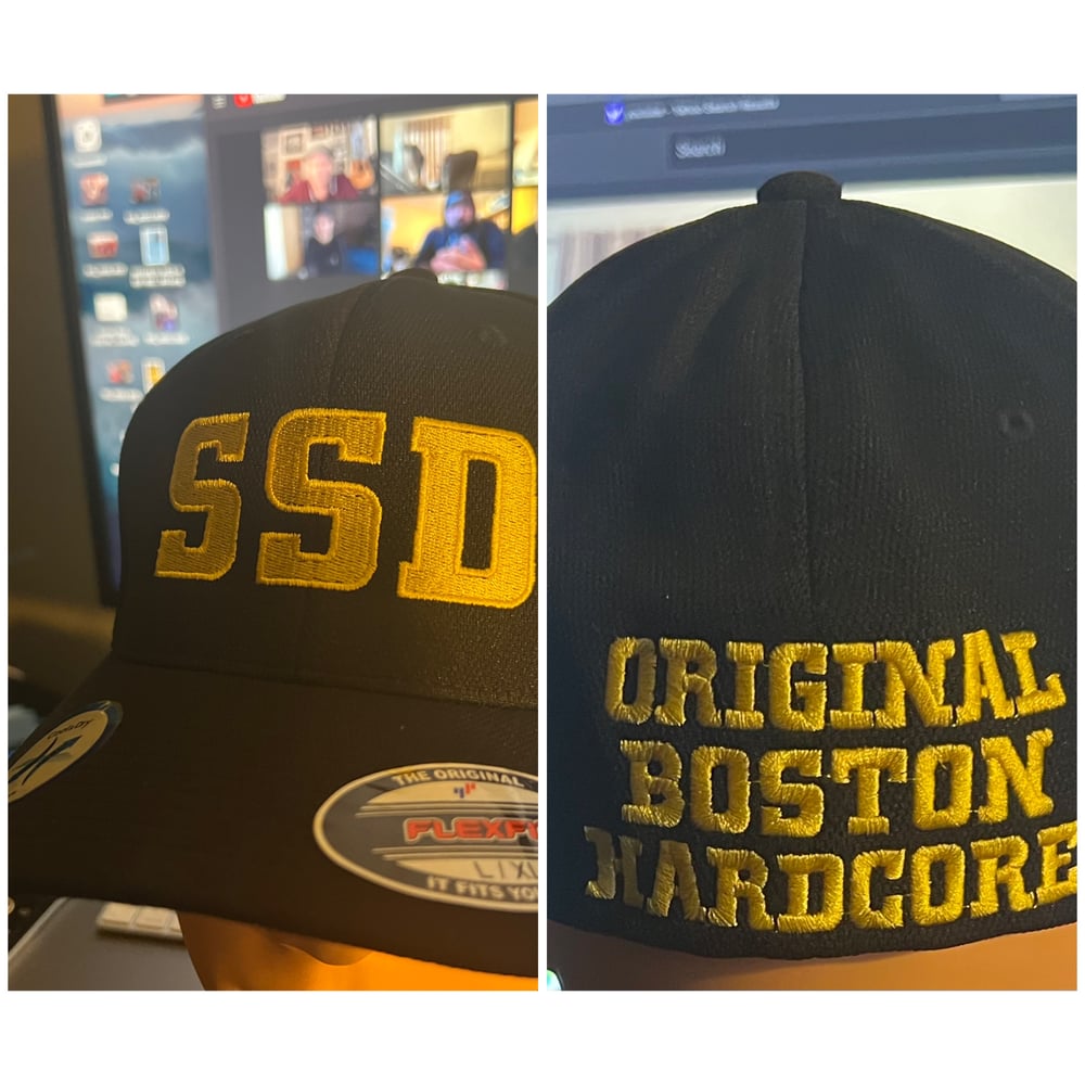 Black Flexfit Hat with SSD Front OBH back 