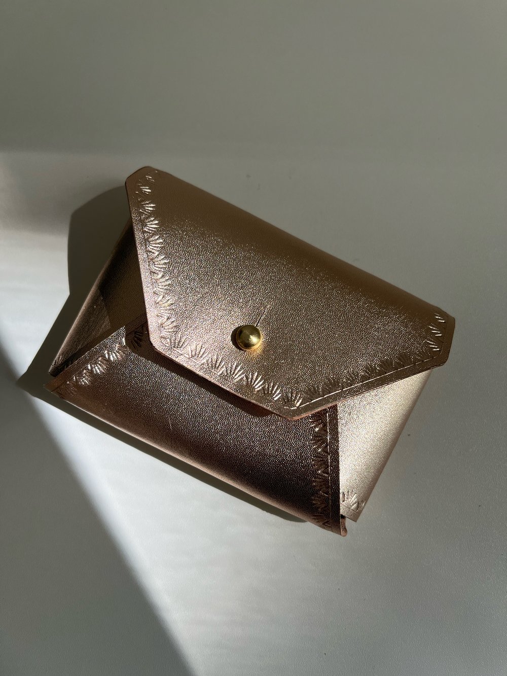Image of Sepici Rose Gold “No Stitch” Card Wallet
