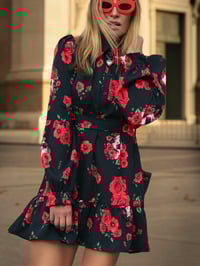 Image 1 of VESTIDO ROSAS Y CALAVERAS CORTO